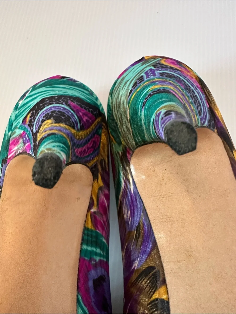 Renee Promenade Peacock Floral Pumps 7.5M Couture